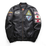 77City Killer Casual Air Force Flight Jacket Men's Military Tactical Coats Casaco Masculino Pilot Bomber Jackets MartLion Black 1 M 