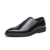 Mens Leather Shoes High Men's Shoes Oxford Wedding Men Dress Leather Shoes Gentleman Office Man Shoe
