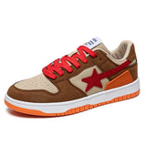 Autumn Men's Casual Sneakers Mixed Colors Tennis Sport Running Shoes Basketball Skateboard Flats Jogging Trainers Footwear Mart Lion brown orange 39 