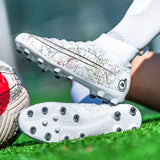 FG TF Soccer Shoes Society Men's Football Boots Grass Anti-Slip Outdoor Training Cleats Futsal Sneakers Children Sports Footwear MartLion   