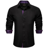 Men's shirts Long Sleeve Luxury Designer Black and Green Splicing Collar and Cuff Clothing Casual Dress Shirts Blouse MartLion CY-2231 S 