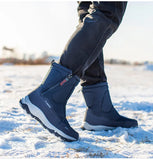 Men's Boots Winter Shoes Warm Snow Mid-calf Warm Thick Plush Winter Women Cotton MartLion   