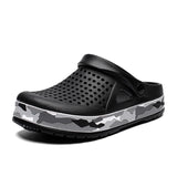 Men's Slippers Summer EVA Soft-soled Platform Slides Sandals Indoor Outdoor Walking Beach Shoes Flip Flops Shoes MartLion Black 43(26.5CM) 