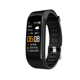 Original Fitness Smart Watch Heart Rate Monitor Weather Clock Band Sport Waterproof Smartwatch Men's Women iPhone Android 2023 MartLion Black  