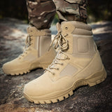 Fujeak Tactical Boots Outdoor Non-slip Snow Men's Military Desert Combat Platform Ankle Shoes Mart Lion   