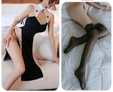 Nightie Women Nightdress Backless Split Night Dress Lingerie Nightgown Sleep MartLion C One Size 