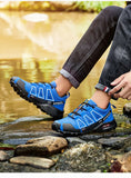 Men's Hiking Shoes Outdoor Leisure Sports Shoes Mountain Cycling Sports Shoes Comfortable Waterproof Outdoor Hiking Shoes MartLion   