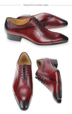 Formal Genuine Leather Shoes Men's Evening Wedding Footwear Side Carving Black Brown Brogue MartLion   
