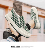 Men's Casual Shoes Geometric Figure Breathable Slip-on Loafers Street Cool Youth Flat Skateboard Mart Lion   