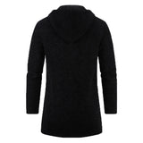 Sweatwear Men's Hoodies Long Sleeve Sweatshirts for Men Zipper Hooded Mens Oversize Winter Top Jacket Coat Black Sweater MartLion   