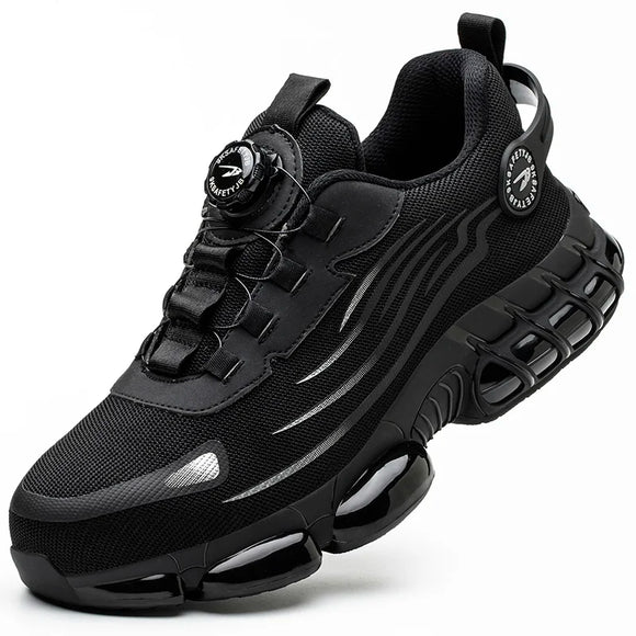 Rotating Button Safety Shoes Men Anti-smash Anti-puncture Work Shoes Men Sport Shoes Security Protective Boots Men MartLion