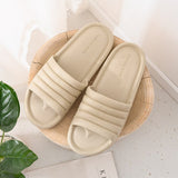 Thick Platform Slipper Women Korean Eva Slippers Home Flip Flops Ladies Soft Sole Cloud Sandals Mart Lion Khaki 3637 