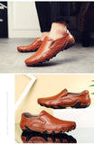 Cowhide Men's Octopus Casual Shoes Walking Driving Office Dress Footwear Loafers Summer or Four Seasons Mart Lion   