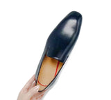 Black  Leather Shoes Men Dress Shoes  Slip On Loafers Men's Party Wedding Shoes Office Shoes Men MartLion   