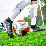 Children's Football Shoes Boots Professional Outdoor Training Match Sneakers Unisex Soccer Mart Lion   