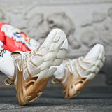 Fujeak Sneakers Casual Trainer Race Shoes Trendy Breathable Mesh Non-slip Men's Mart Lion   