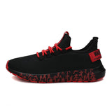 Men's Light Running Shoes Casual Sneakers Breathable Non-slip Wear-resistant Outdoor Walking Sport Mart Lion Red 39 China