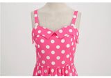 Women's Summer Dress Retro Pink Plaid Gown Christmas Party Clothes Robe Waisted Dress MartLion   