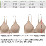 Women  Front Closure Button Bralette Padded Backless Strap Small Chest MartLion   