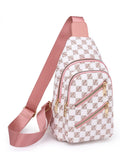 Design Women PU Leather Shoulder Messenger Chest Bag Ladies Crossbody Bags Pack Travel Chest Handbags Purse Mart Lion Pink 18cm6cm30cm 