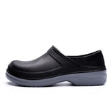 EVA Chef Shoes Non-slip Waterproof Oil-Proof Kitchen Cook Flat Working Hotel Restaurant Clogs Men's Multicolor MartLion Black 47 