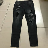 Plus Size Straight Jeans Man Pants  Summer Boyfriend Jeans Streetwear Skinny MartLion   