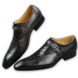 Handmade Oxford Monk Design Shoes Men's Office Modern Style Black Brown Color MartLion   