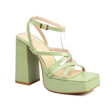 Summer Sweet White Green Women Sandals Platform High Heels Lady Pole Dance Shoes MartLion   