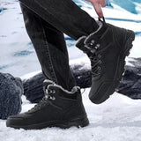 Winter Men Boots Warm  Outdoor Men's Snow Boots Non-slip Men Cotton Boots Lightweight Waterproof Working Ankle Boots MartLion   