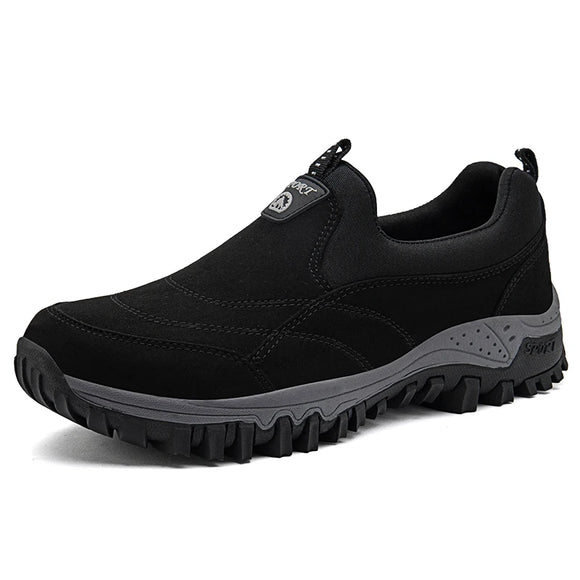 Men's Walking Shoes Wearable Autumn Flats Winter Jogging Sneakers Casual Footwear Zapatos Hombre MartLion black 37 