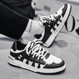 Men's Casual Sneakers Stylish Skateboard Flats Shoes Outdoor Sports Running Basketball Non-slip Walking Trainers Mart Lion   