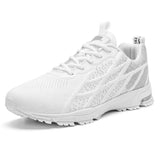 Light Running Shoes Men's Breathable Jogging Mesh Sneakers Outdoor Athletic Sports Walking Casual Sneakers Mart Lion 011white 6.5 