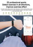  LIGE Women Smart Watch Sport Fitness Watch Waterproof Body Temperature Heart Rate Monitor Smartwatch Men's Bracele For Android iOS MartLion - Mart Lion