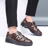 Men Soft Sandals Men Summer Shoes Leather Sandals Sandals Men Roman Breathable MartLion   