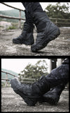 Special Force Tactical Boots Men's Military Shoes With Side Zipper Special Force Combat Waterproof Mart Lion   