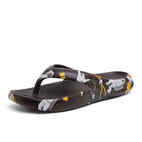 Summer Breathable Men's Slippers Lightweight Flip Flops Quick Dry Beath Shoes Unisex Outdoor Non-slip Slippers Soft Slides Mart Lion 4-Black 6.5 