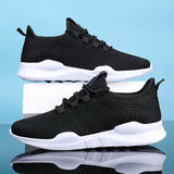 Men's Women Working Casual Shoes Lightweight Breathable Walking Sneakers Black White Hombre MartLion   