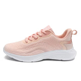 Women Casual Shoes Outdoor Sports Running Light Luxury Sneakers Breathable Walking Mesh Vulcanize MartLion Pink 35 