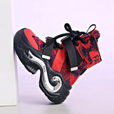 Winter Chunky Boots For Women Thick Plush Warm Snow Ankle Boots Wedges Leather High Platform Sneakers Woman Motorcycle Shoes MartLion