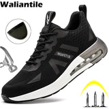 Air Cushion Safety Shoes Sneakers Men's Women Puncture Proof Anti-smashing Work Boots Steel Toe Indestructible MartLion   