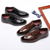 Luxury Genuine Leather Shoes Men's Dress British Vintage Carving Wingtips Brogues Formal Mart Lion   