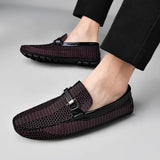 LUXURY BRAND MEN'S GENUINE LEATHER SHOES DESIGNER DRIVING MOCCASINS LOAFERS DRESS SHOES SLIP ON WEDDING OFFICE CASUAL MartLion   
