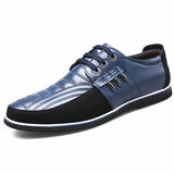 Former Shoes Men's Black Leather Oxfords Wedding Dress Zapatos De Vestir Para Hombre Elegante Mart Lion Blue 38 China