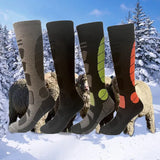 1 Pair Merino Wool Ski Sock Winter Thermal Sock Men's Women Sports Sock Thick Long Compression Warm Sock For Hiking Camping Sock MartLion   