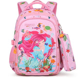 Waterproof Children School Bags for Boys Girls backpack Kids Orthopedic schoolbag kids Primary school Backpack mochila escolar MartLion big pink  