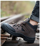 Indestructible Shoes Steel Toe Boots Anti Puncture Oil Resistant Wear-resistant Protective Anti-smash Safety Men's MartLion   