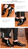 Luxury Men's Shoes Oxford Patent Leather White Wedding Black Leather Soft Dress Formal MartLion   