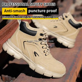 Safety Protective Boots Work Safety Shoes Men Winter Safety Boots Anti-puncture Work Shoes Steel Toe Work Boots Indestructible MartLion
