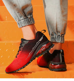 Fujeak Breathable Mesh Running Shoes Men's Non-slip Sneakers Outdoor Walking Footwears Lightweight Mart Lion   