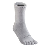 One Pair Middle Tube Sports Bottoming Socks Thin Stocking Running Fivetoes Socks Toe Socks For Running Hiking Mart Lion Light Gray S 